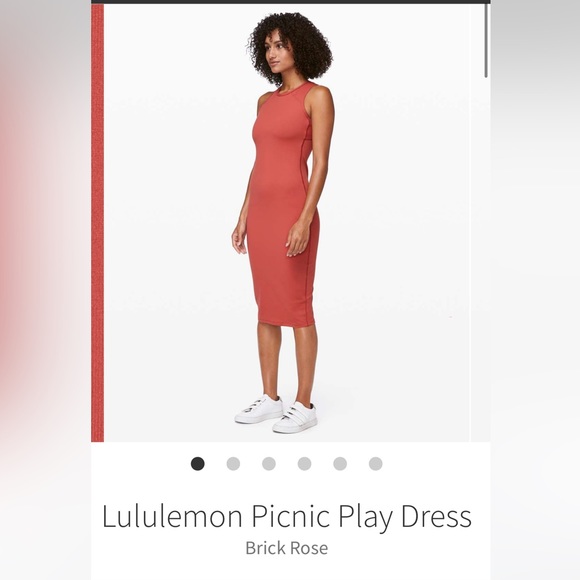 Lululemon Dress Size 6 - Picnic Play Dress Brick Rose - Picture 9 of 10